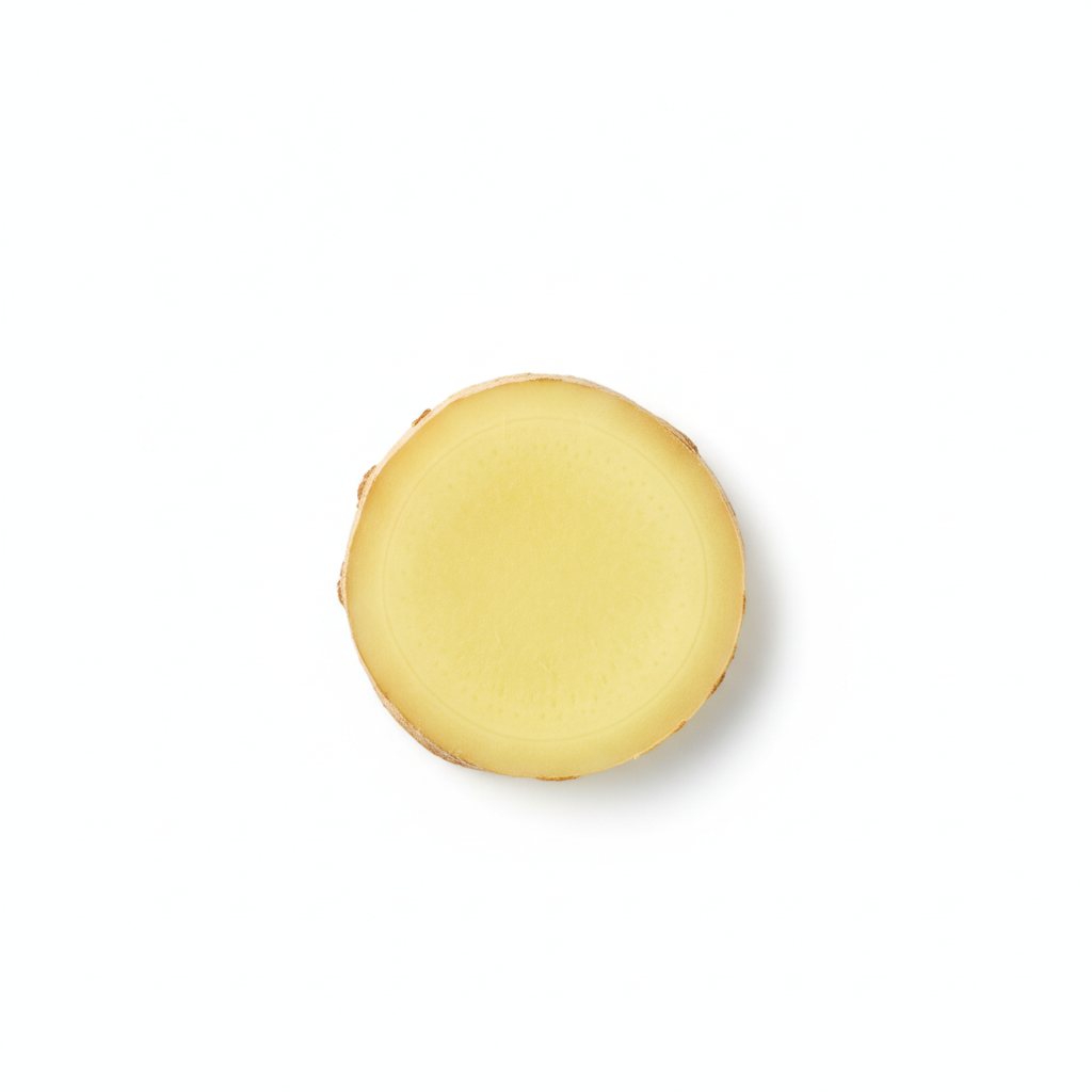 Freshly Peeled Ginger Slice